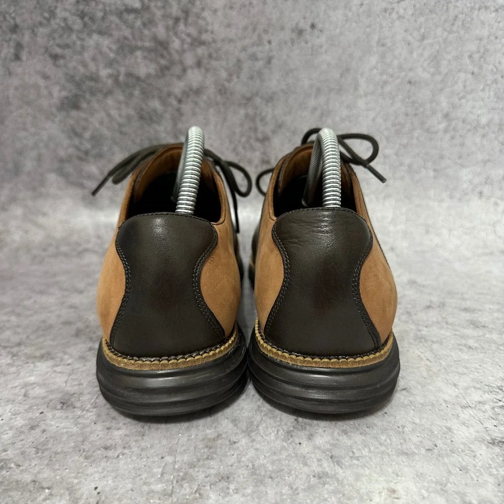 Cole Haan Original Grand Saddle Shoes Mens 11.5 Brown Two Tone Leather C24913
